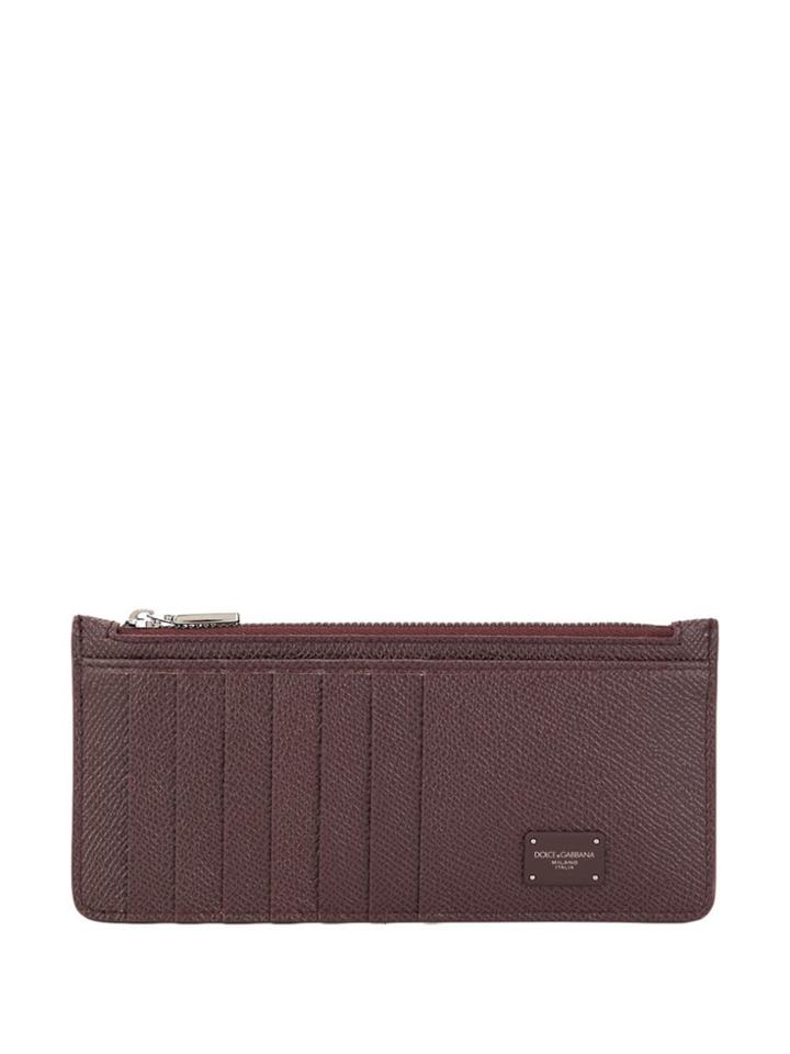 Dolce & Gabbana Zipped Cardholder Wallet - Brown