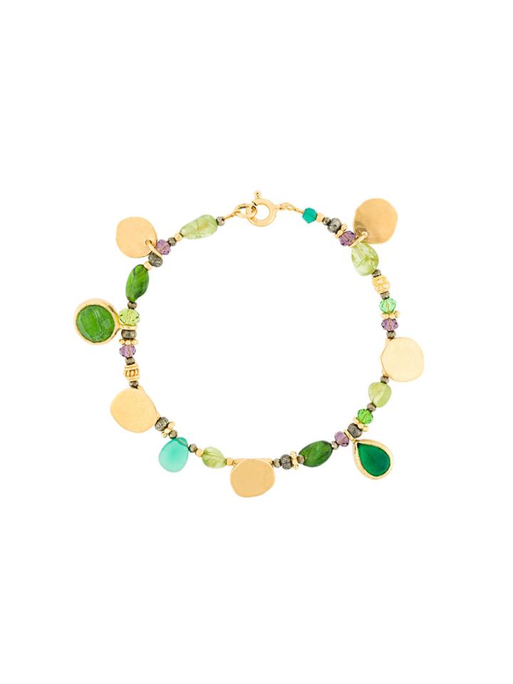 Katerina Makriyianni Dove Charm Bracelet - Green