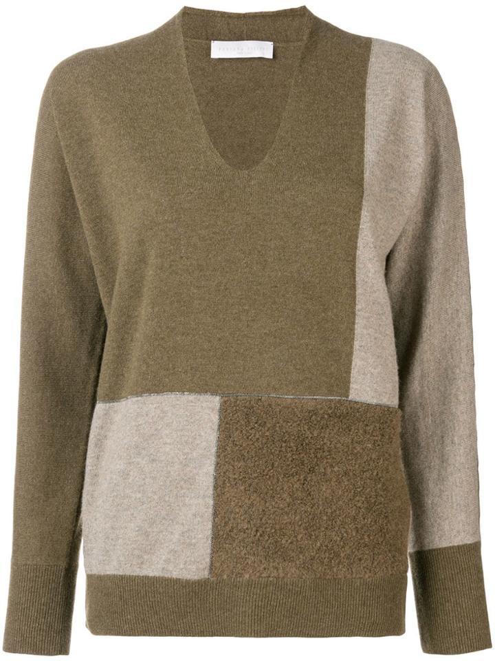 Fabiana Filippi Colour-block Jumper - Green