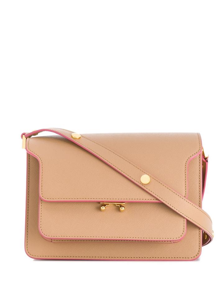 Marni Trunk Medium Shoulder Bag - Neutrals