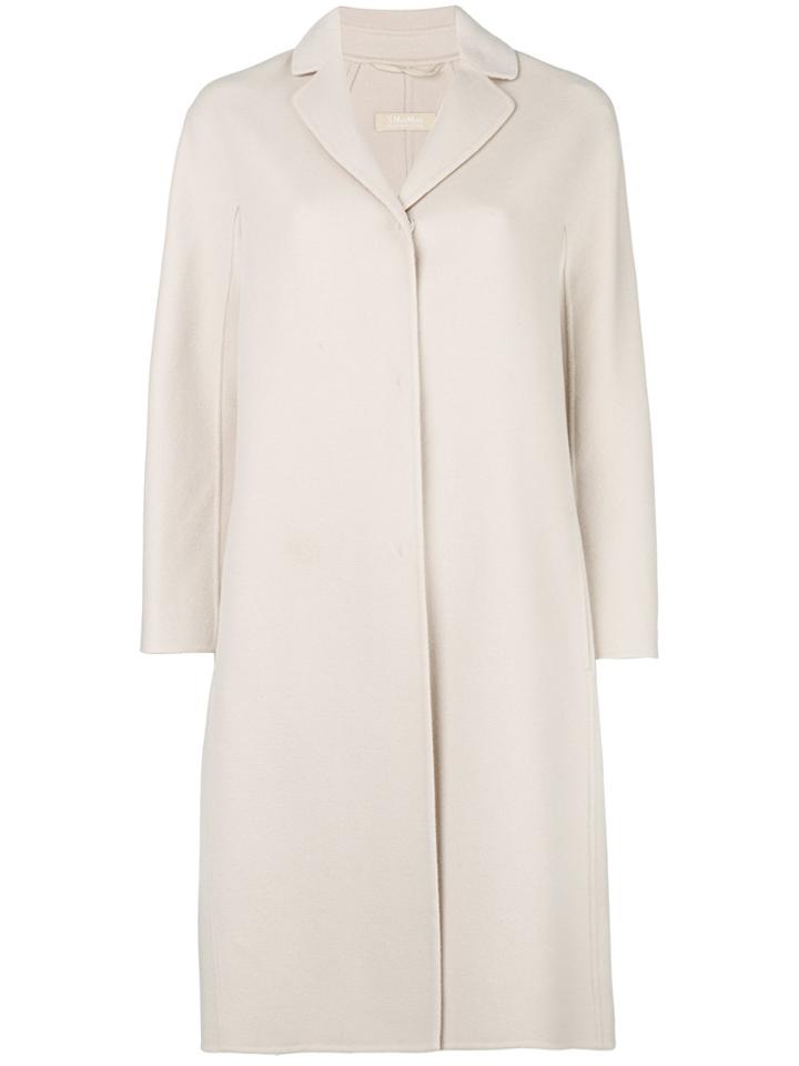 's Max Mara Buttoned Midi Coat - Nude & Neutrals