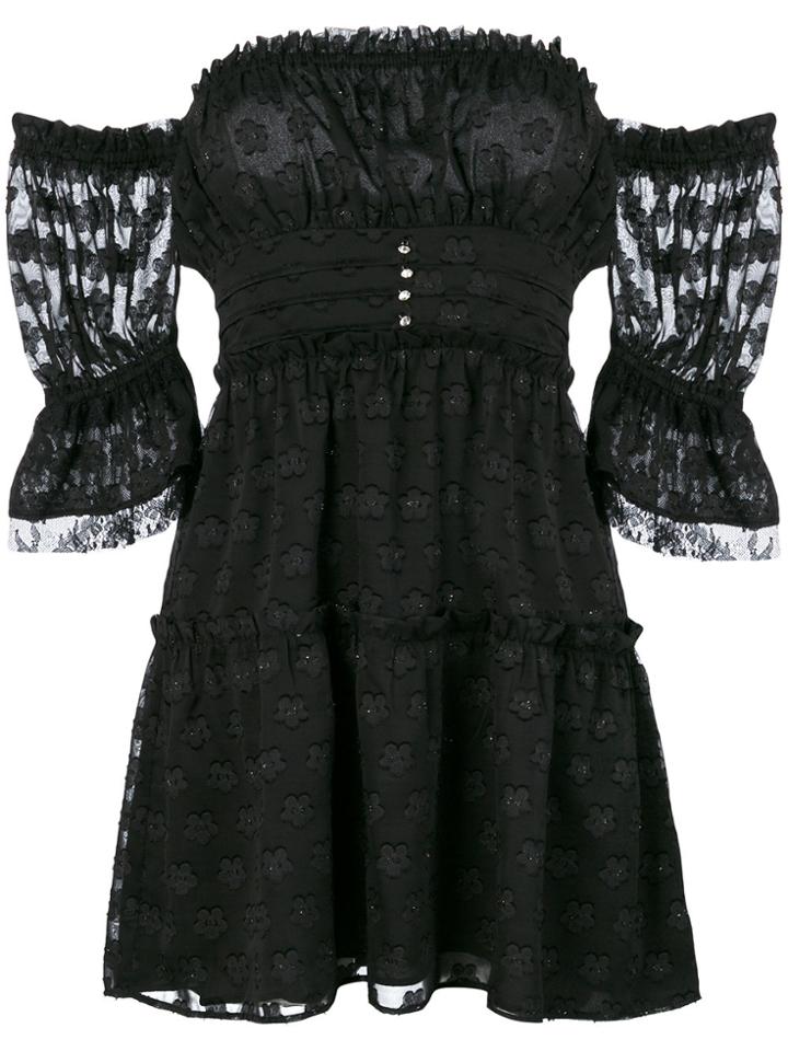 For Love And Lemons Modern Love Off-shoulder Dress - Black