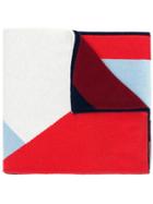 Chinti & Parker Geometric Patterned Scarf - Blue