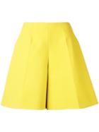 Delpozo Wide Leg Shorts, Women's, Size: 34, Yellow/orange, Cotton/viscose
