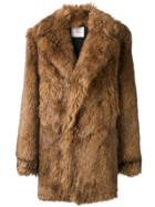 A.f.vandevorst Faux Fur Coat - Brown