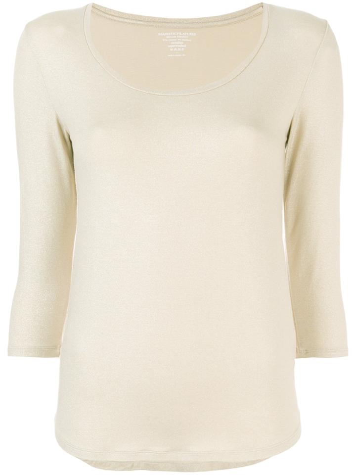 Majestic Filatures Round Neck Sweater - Metallic