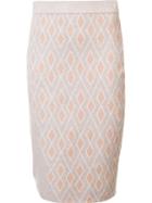 Leo & Sage Intarsia Knit Skirt, Women's, Size: Xs, Nude/neutrals, Viscose/polyester