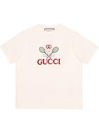 Gucci T-shirt With Gucci Tennis - White
