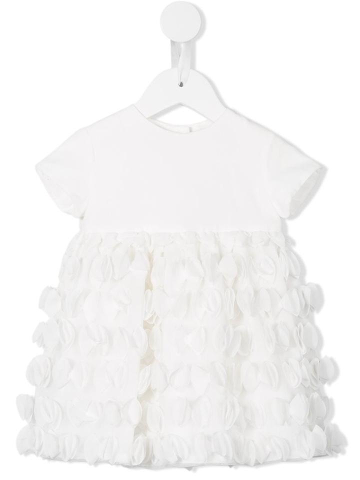 Little Bear - Ruffle Skirt T-shirt Dress - Kids - Cotton - 6 Mth, White