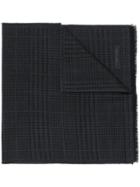 Tom Ford Houndstooth Winter Scarf - Grey