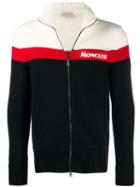 Moncler Knitted Zip-up Cardigan - Blue