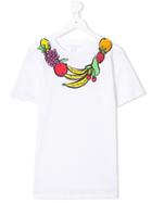 Stella Mccartney Kids Teen Fruit Necklace T-shirt - White