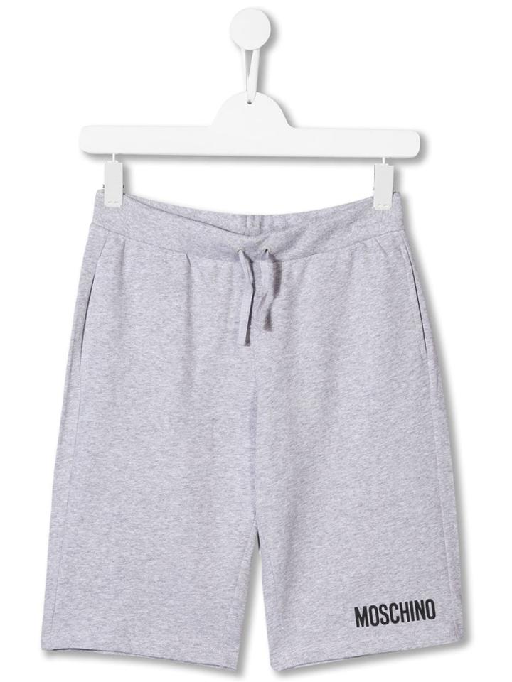 Moschino Kids Logo Jogging Shorts - Grey