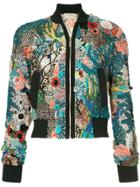 Elie Saab Embellished Bomber Jacket - Multicolour