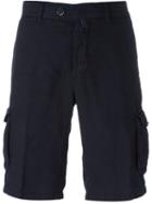 Kiton Deck Shorts, Men's, Size: 32, Blue, Linen/flax