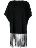 Red Valentino Fringe Detailed Blouse - Black