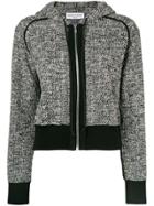 Sonia Rykiel Cropped Zip Front Hoodie - Black