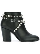 Giuseppe Zanotti Stud Embellished Ankle Boots - Black