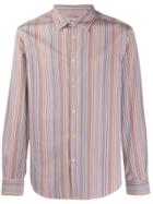 Paul Smith Slim-fit Signature Stripe Shirt - Neutrals