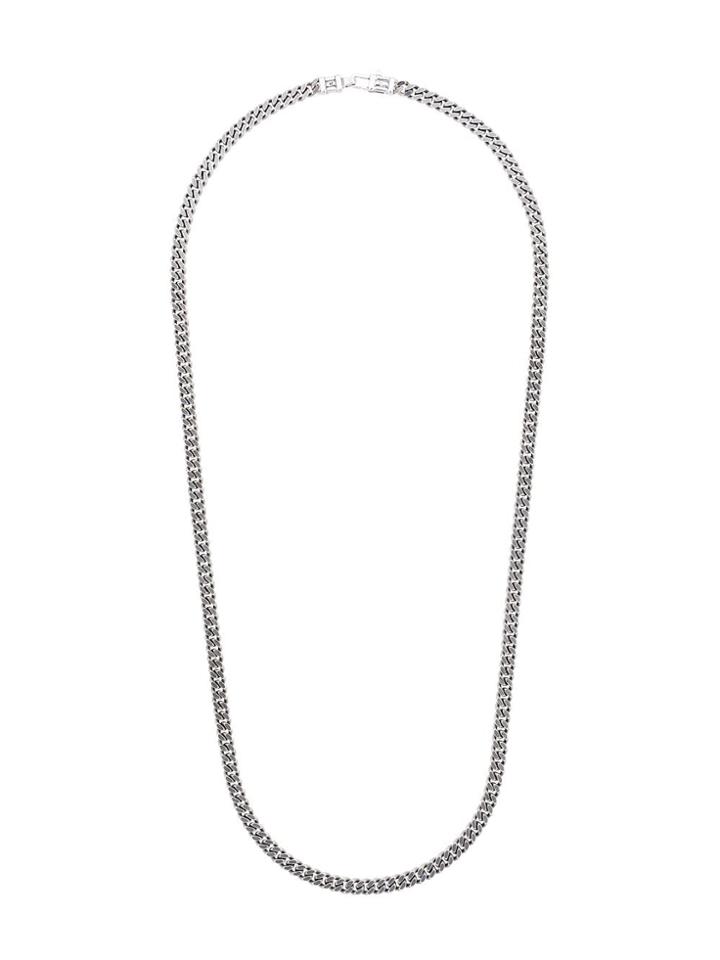 Tom Wood Metallic Sterling Silver Curb Chain