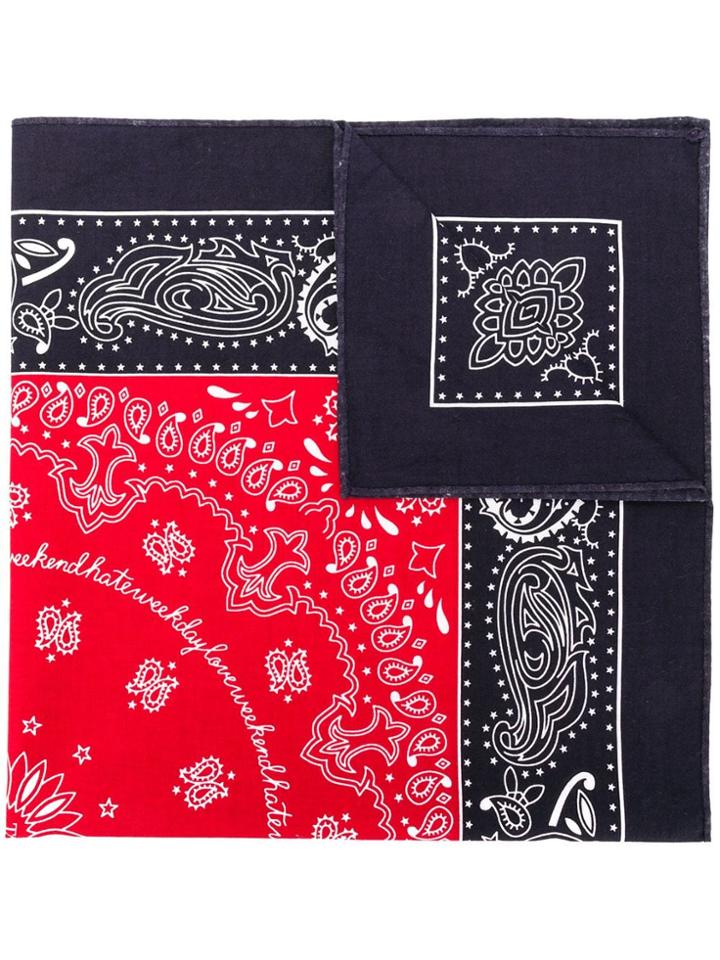 Takahiromiyashita The Soloist Paisley Neck Scarf - Blue