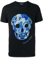 Alexander Mcqueen Embroidered Skull T-shirt - Black