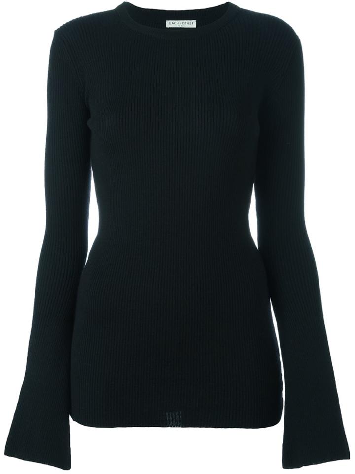 Each X Other Round Neck Jumper - Black