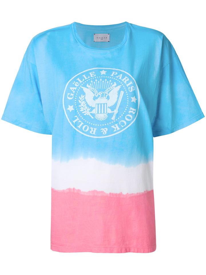 Gaelle Bonheur Tie Dye Logo T-shirt - Multicolour