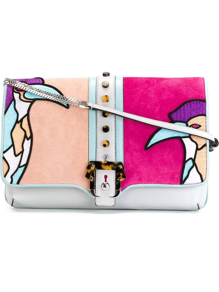Paula Cademartori Sylvie Shoulder Bag, Women's, Grey, Leather