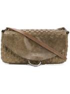 Tagliovivo Woven Flap Shoulder Bag - Green