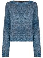 Avant Toi Loose-fit Chunky-knit Jumper - Blue