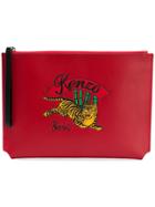 Kenzo Jumping Tiger Clutch - Red