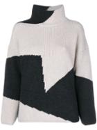 Lorena Antoniazzi Two-tone Knit Jumper - Neutrals