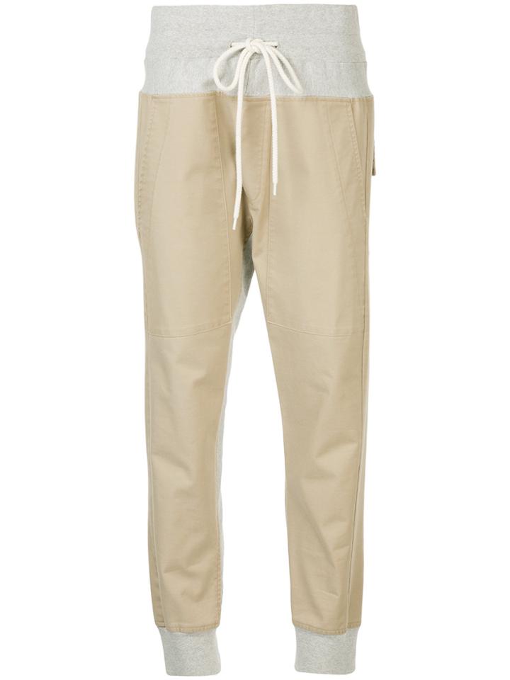 Bassike Utility Drill Track Pants - Nude & Neutrals