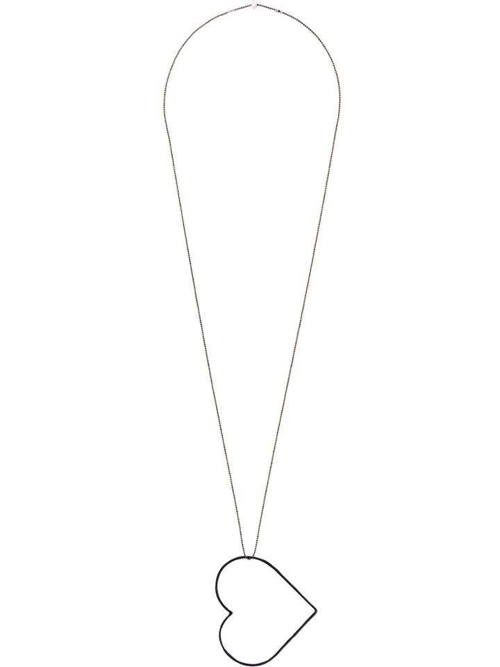 Seeme Statement Heart Pendant - Metallic