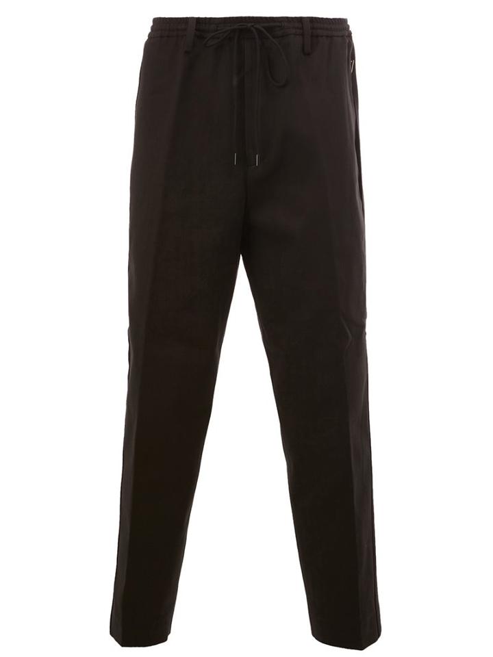 Juun.j Drawstring Waist Cropped Trousers