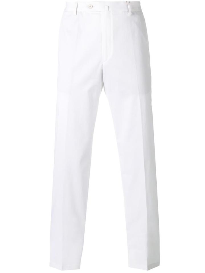 Loro Piana 'golf' Trousers, Men's, Size: 54, White, Cotton/spandex/elastane