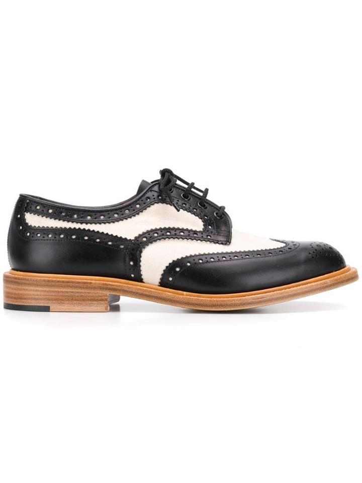 Trickers Tricker's X Stefaniamode.com Bicolour Derby Shoes - Black
