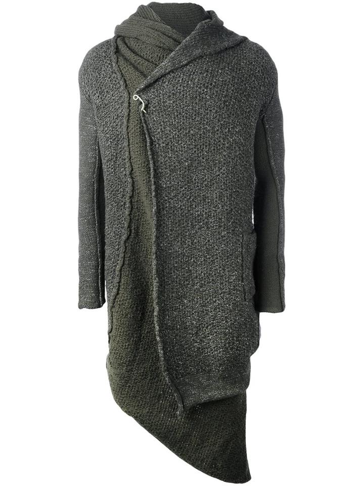 Daniel Andresen 'kalimeris' Cardi-coat, Men's, Size: Large, Green, Linen/flax/virgin Wool
