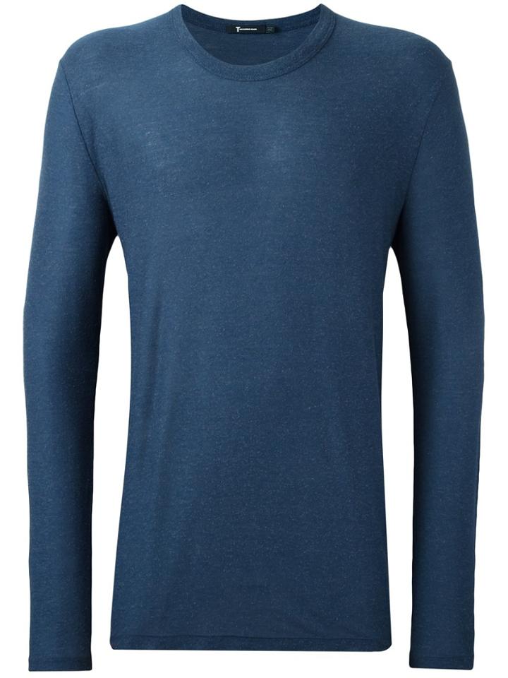 T By Alexander Wang Round Neck T-shirt - Blue