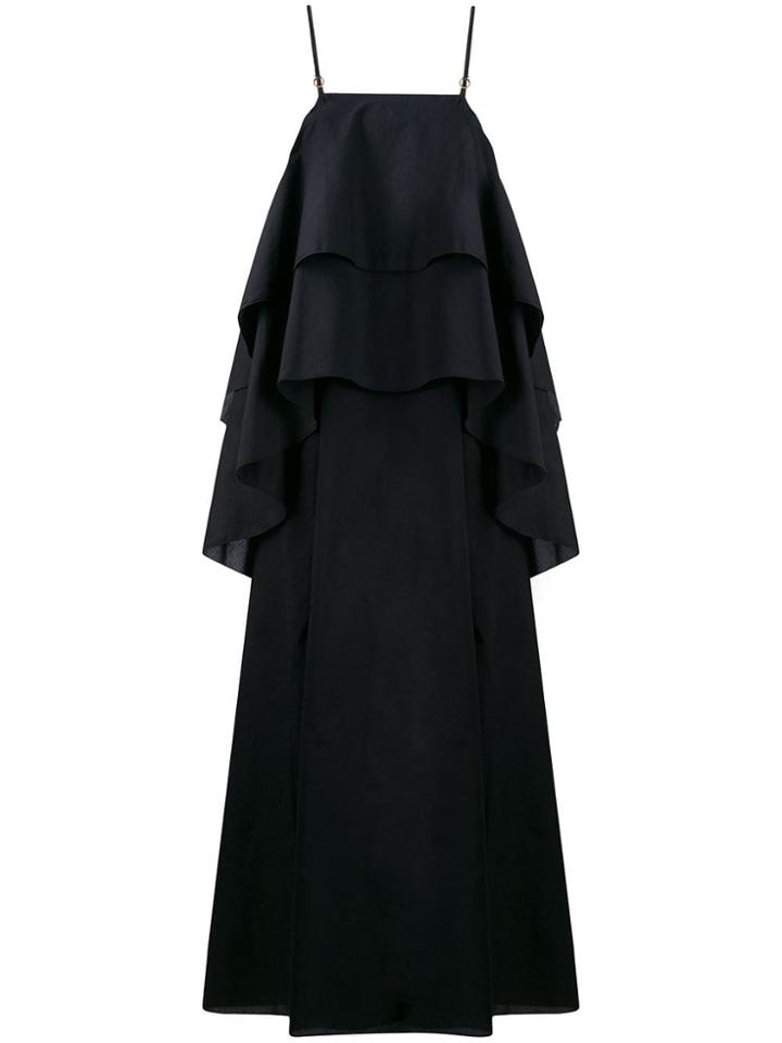 L'autre Chose Layered Maxi Dress - Black