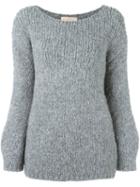 Erika Cavallini Classic Jumper, Women's, Size: Xs, Grey, Acrylic/polyamide/spandex/elastane/alpaca