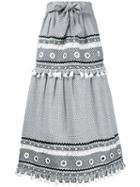 Dodo Bar Or Printed Maxi Skirt, Women's, Size: Small, Black, Cotton