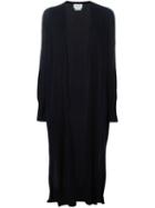 Dkny Long Open Front Cardigan, Women's, Size: Small, Blue, Cotton