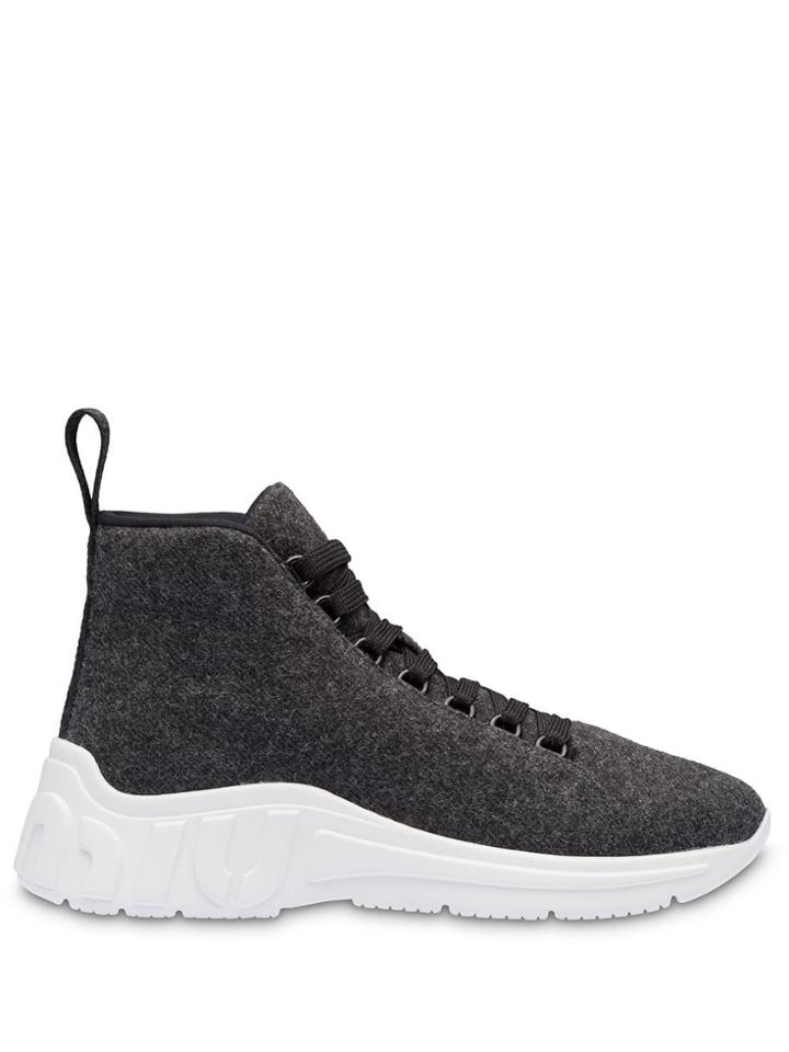Miu Miu Fabric Sneakers - Grey