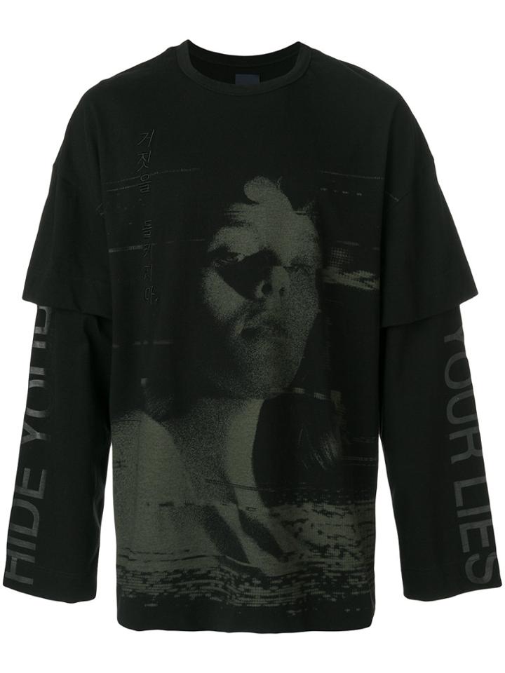 Juun.j Layered Sweatshirt - Black