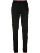 Philipp Plein - Heart Patch Sweatpants - Women - Cotton/polyester - S, Black, Cotton/polyester