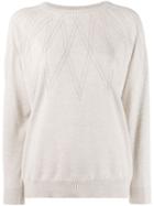 Brunello Cucinelli Embellished Jumper - Neutrals