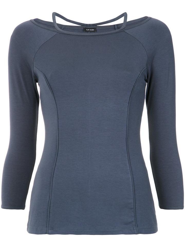 Tufi Duek Panelled Blouse - Blue