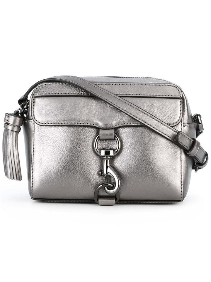 Rebecca Minkoff Metallic (grey) Cross-body Bag, Women's, Calf Leather/polyester